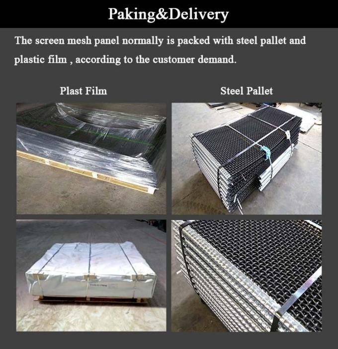 ロックされたひだを付けられたSs 304の金網40ミクロン、0.8mm-12.7mmの建築網目スクリーン 3