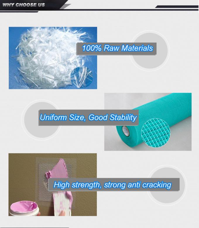 壁補強用ガラス繊維メッシュ 16x18 平織り 2